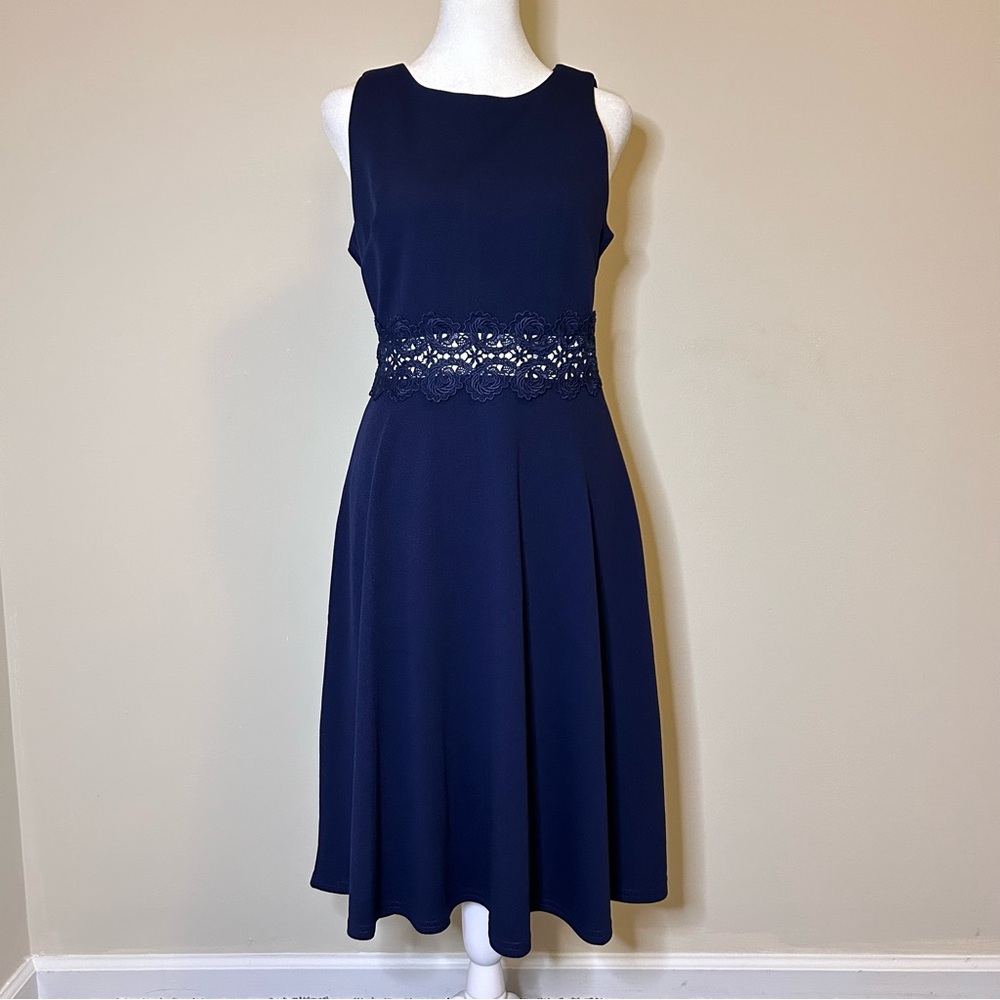 HOMEYEE Women's Cocktail A-Line Embroidery Casual Party